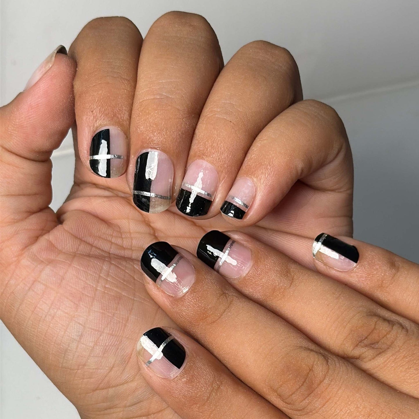 Black Bling Nail Wraps
