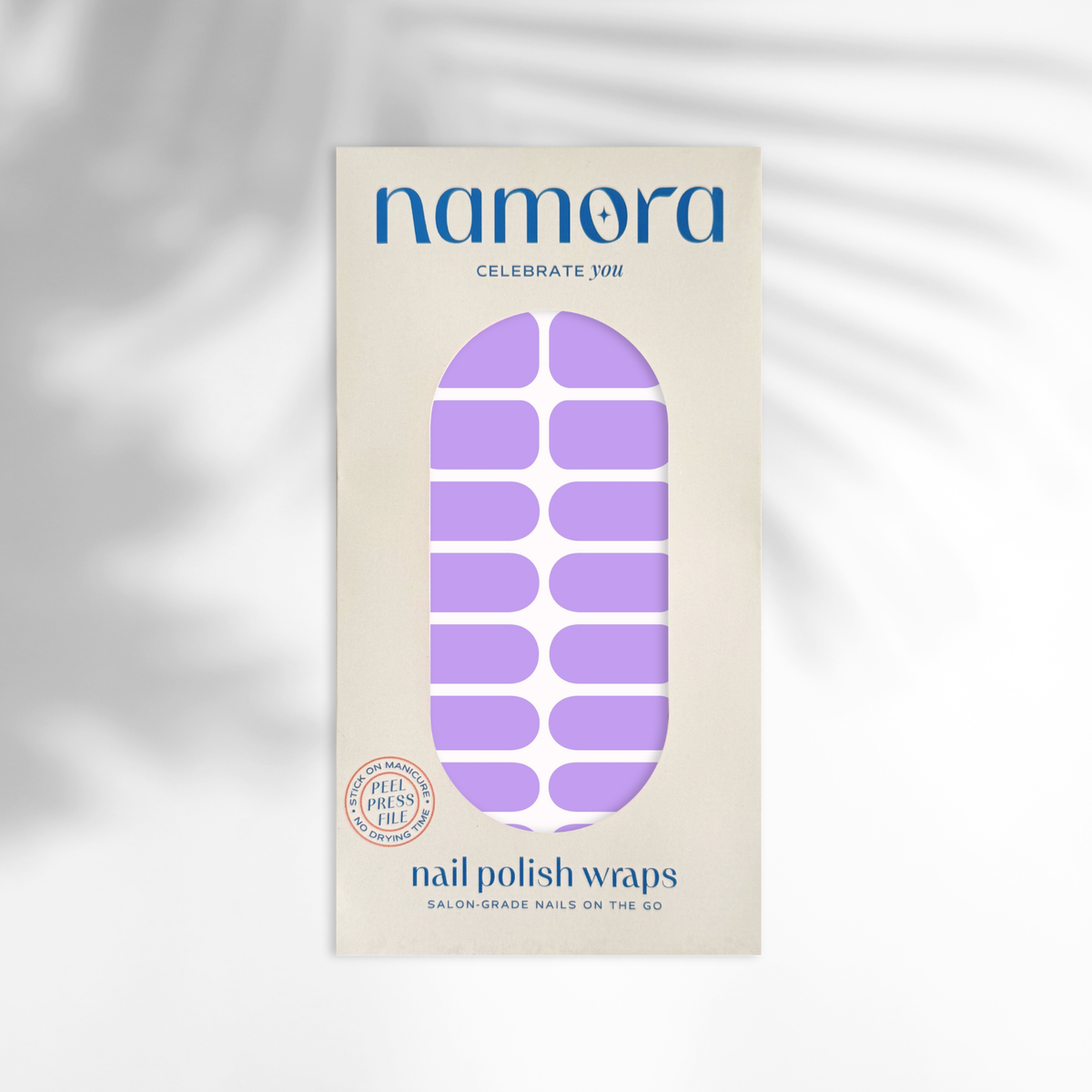 Lilac Nail Wraps pack by namora