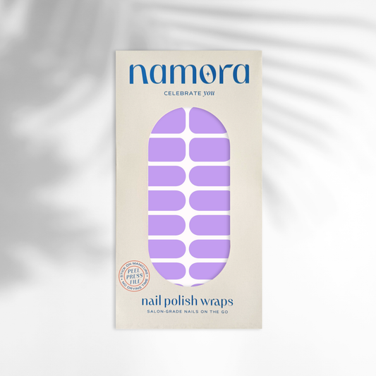 Lilac Nail Wraps pack by namora
