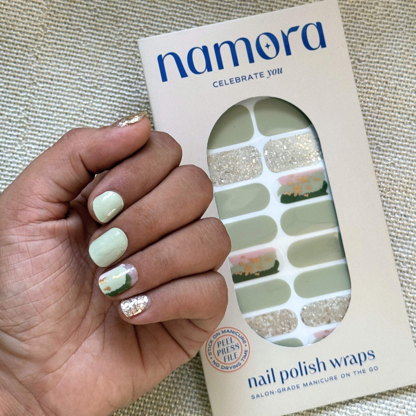 Sage Martini Nail Wraps