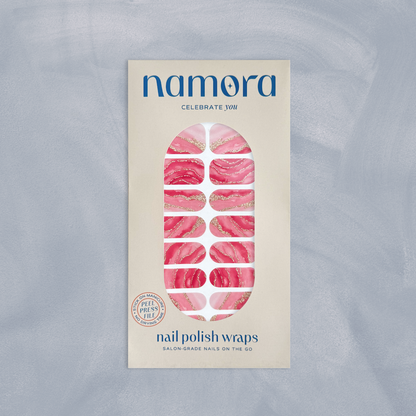 Coral Crush Nail Wraps