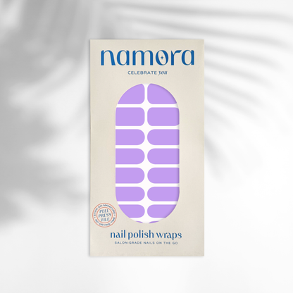 Lilac Nail Wraps pack by namora