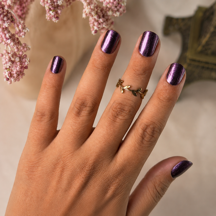Mulberry Chrome Nail Wraps