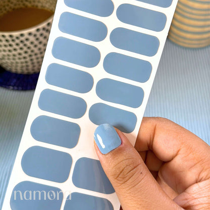 namora nail wrap strip coastal blue 