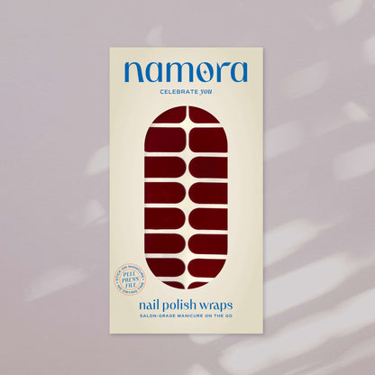 namora nail wraps merlot deep maroon