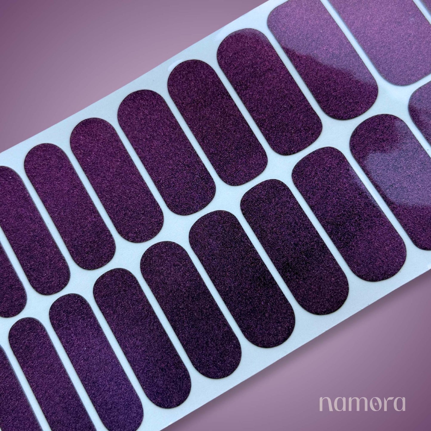 namora strip nail wraps mulberry luxe