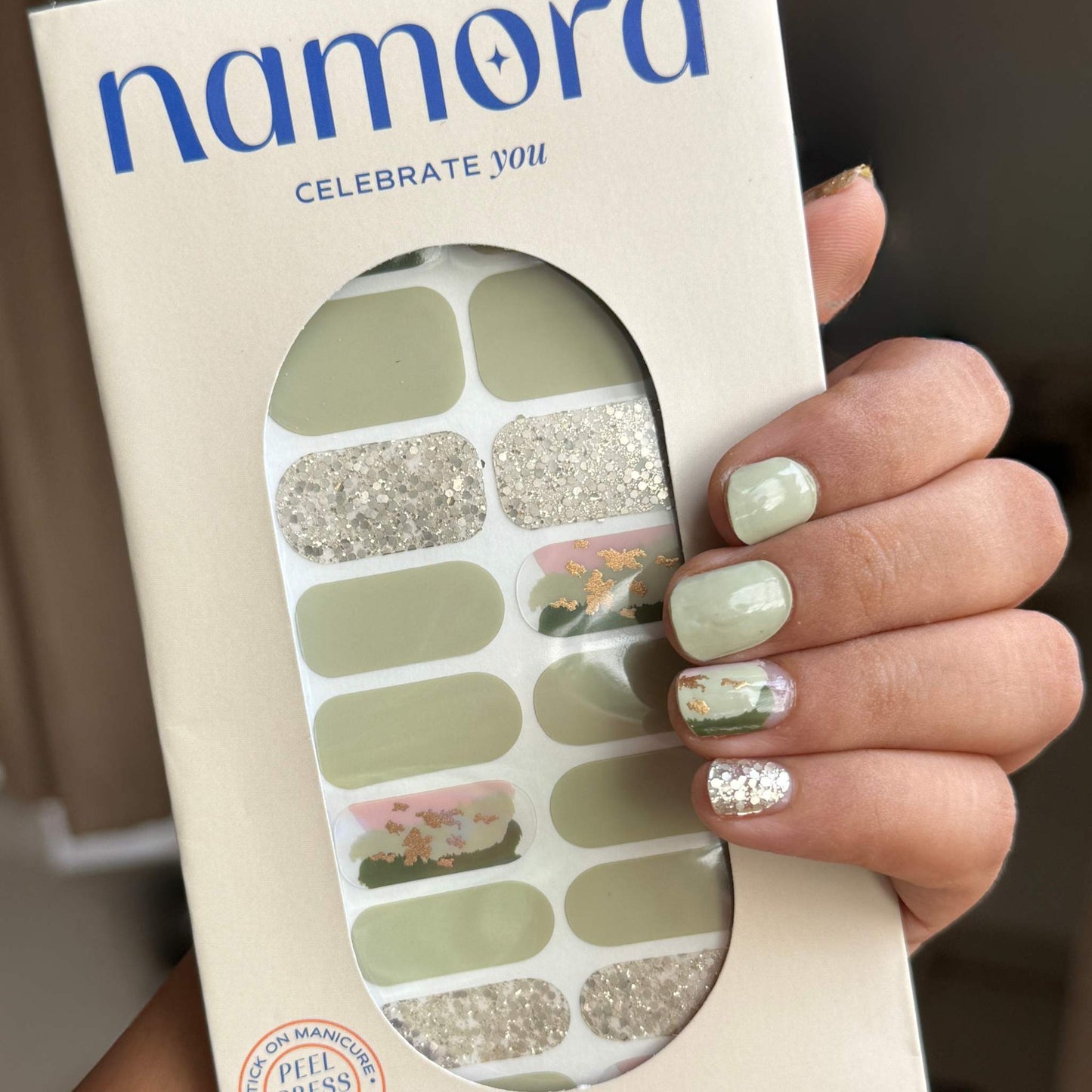 Sage Martini Nail Wraps